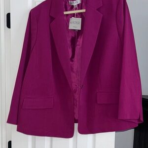 Kasper Pink Blazer Tailored Suit Jacket